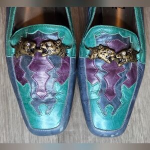 VTG Margaret J Leather Leopard Shoes